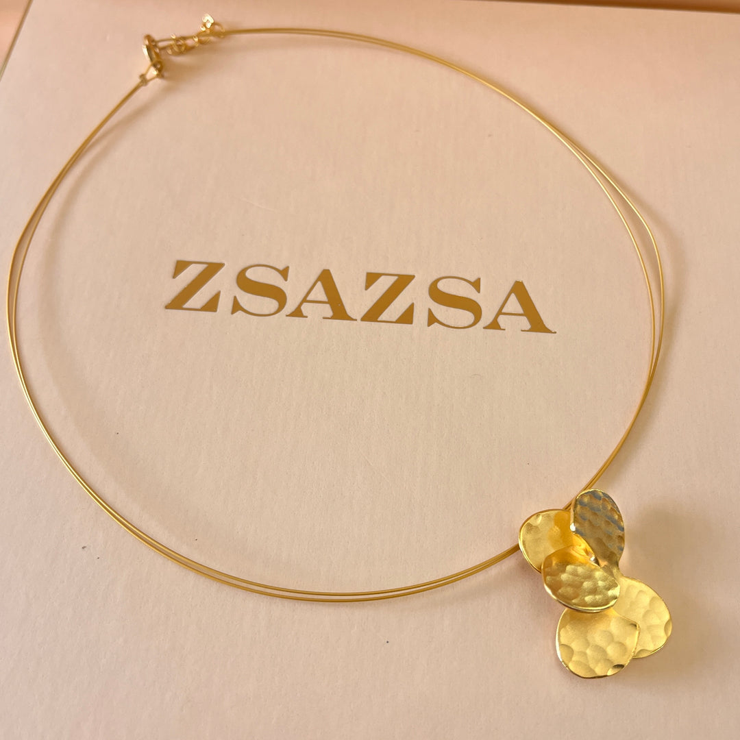 Gold handmade pendant