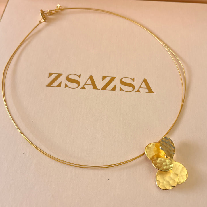 Gold handmade pendant