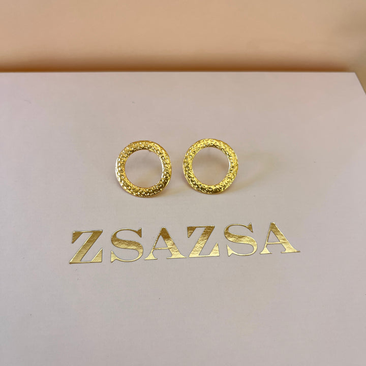 Round gold handmade set