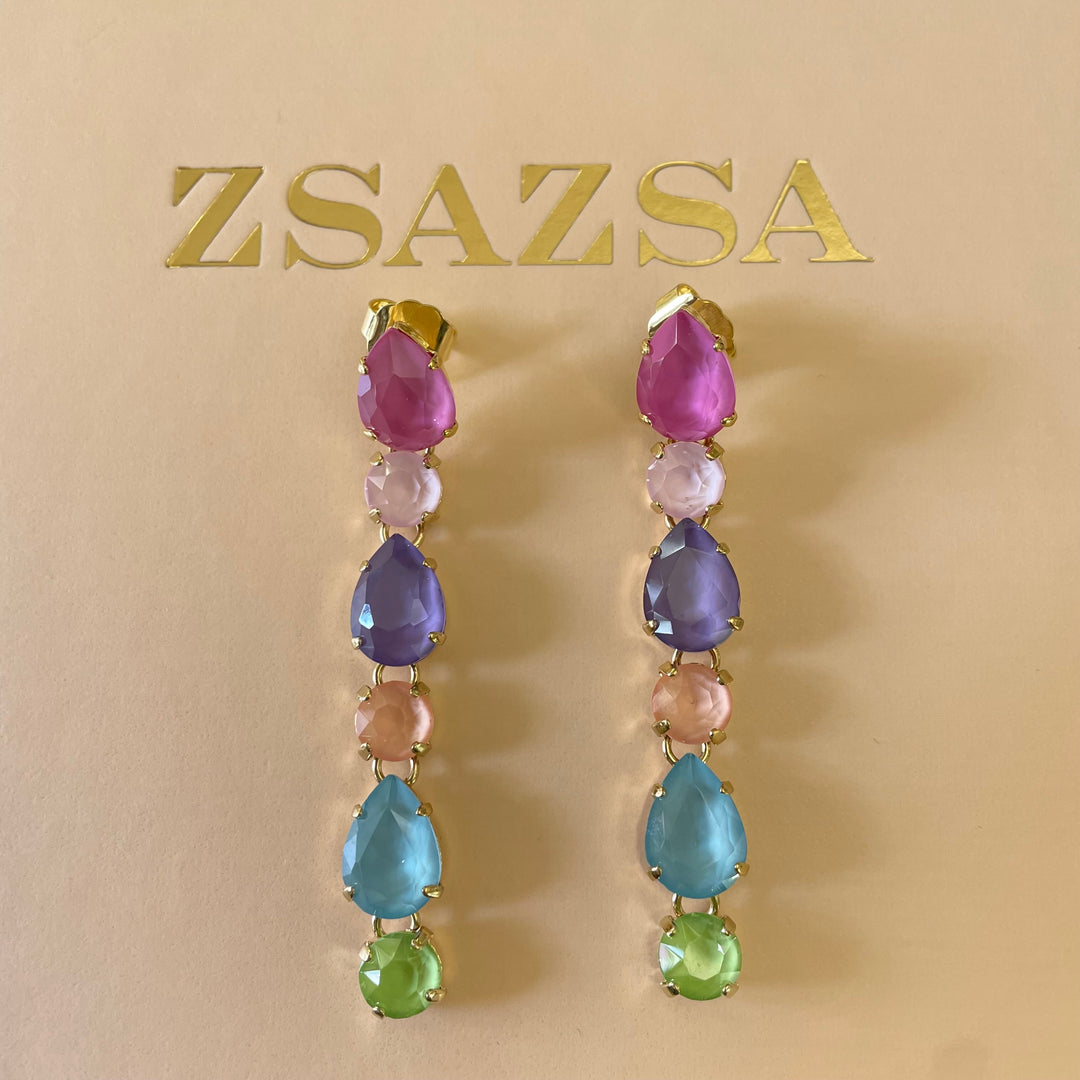 Multicolour Swarovski crystals Set