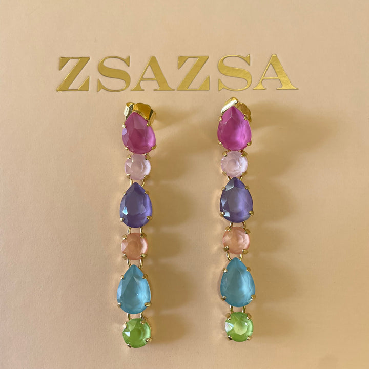 Multicolour Swarovski crystals Set