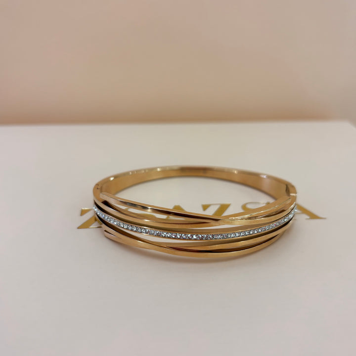 Rhinestone bangle