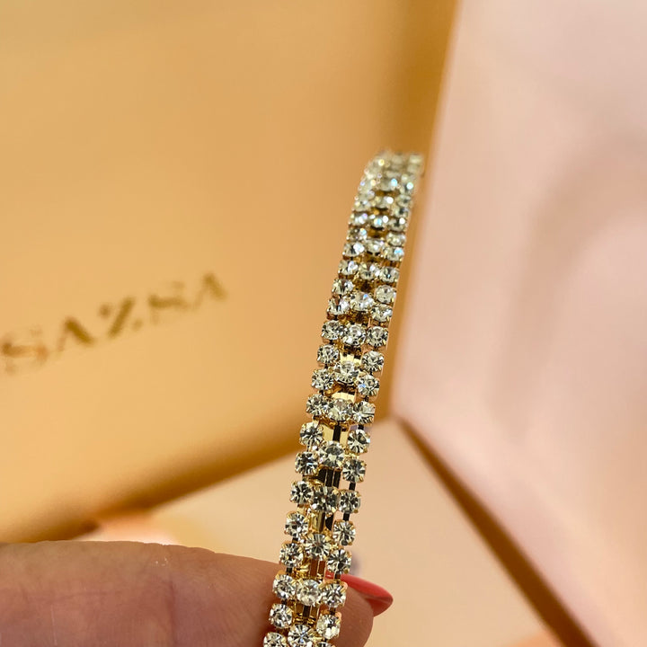 Dainty gold headband