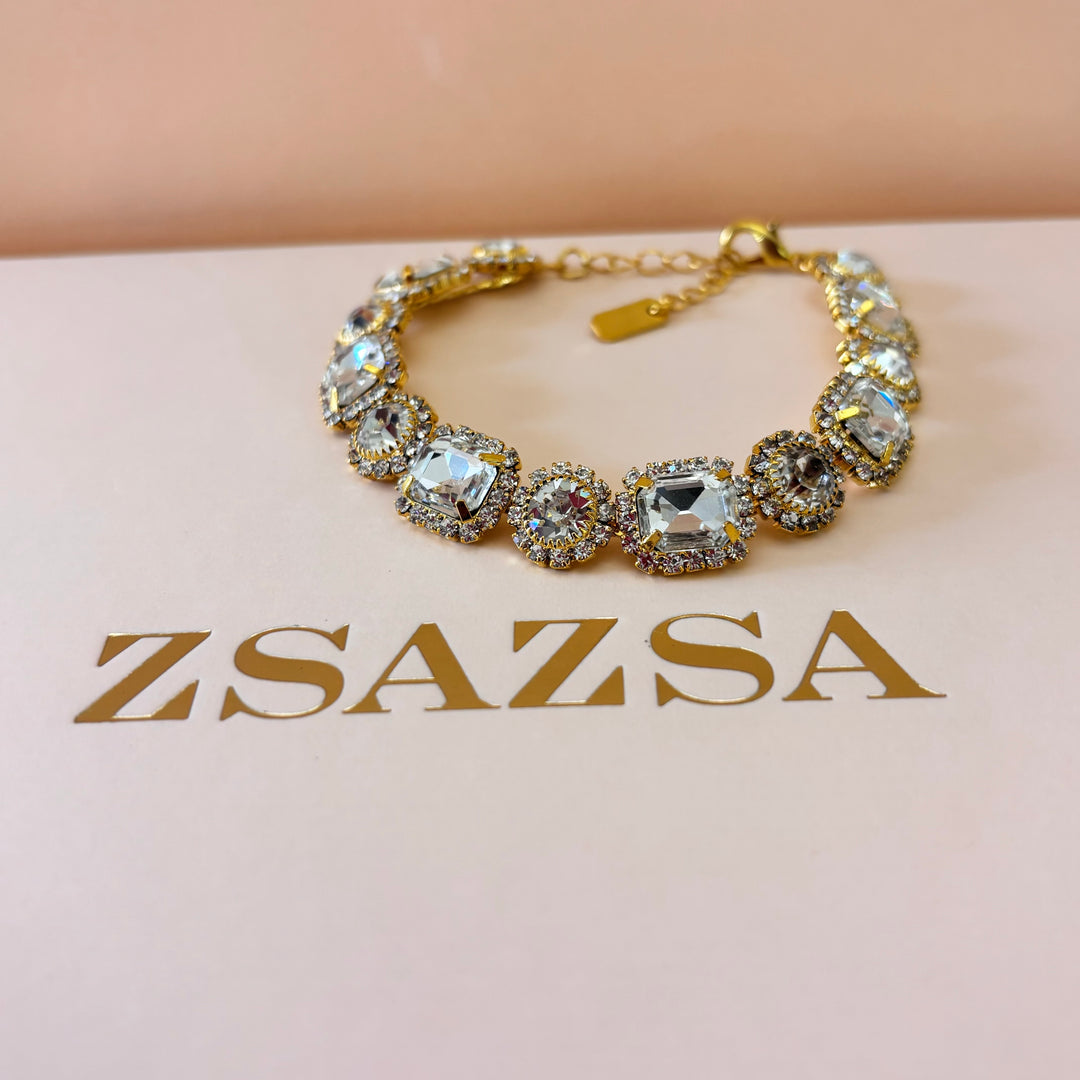 Elegant rhinestone bracelet