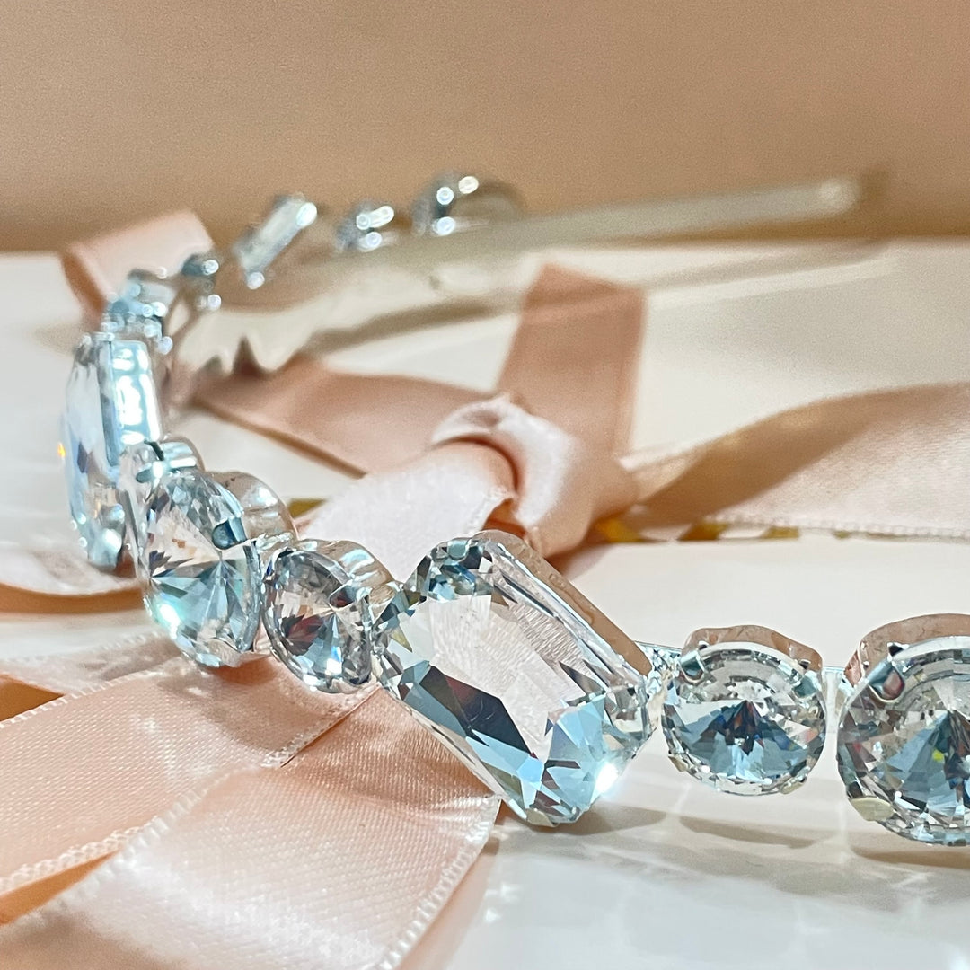 Mixed big stones headband