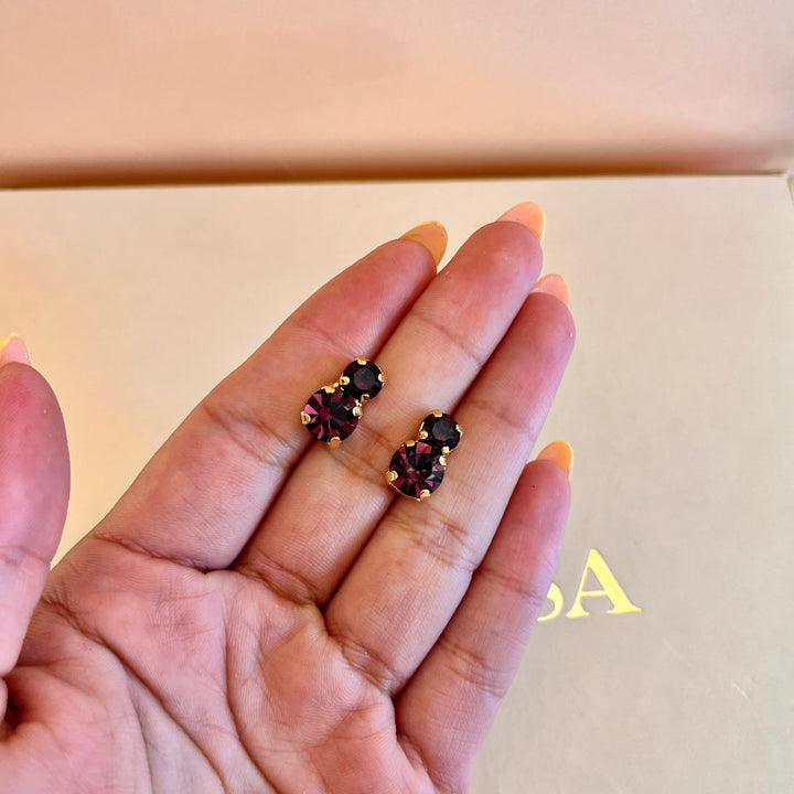 Purple Preciosa crystals set