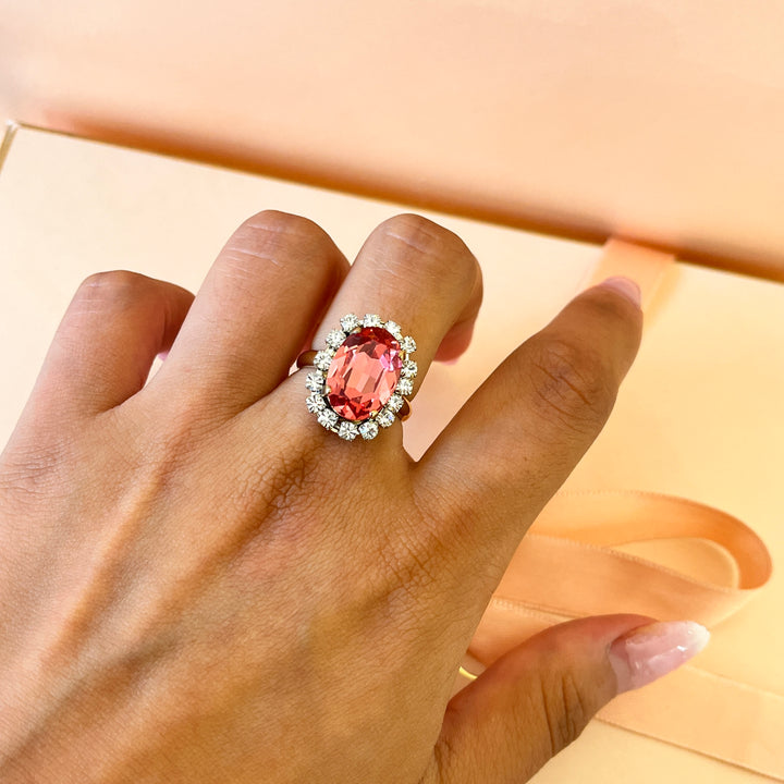 Fuchsia Swarovski crystals set