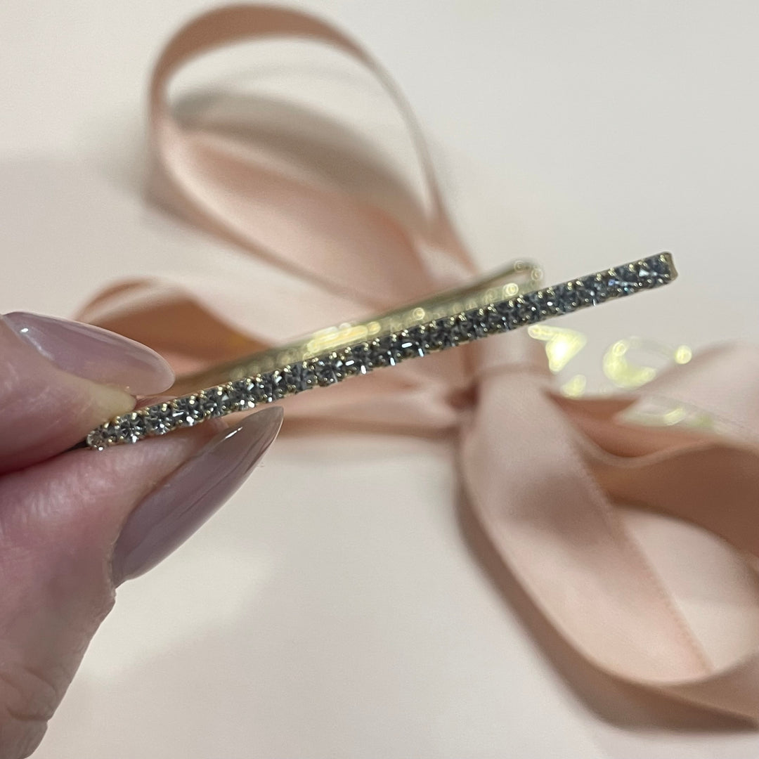 Gold hair slide set of 2