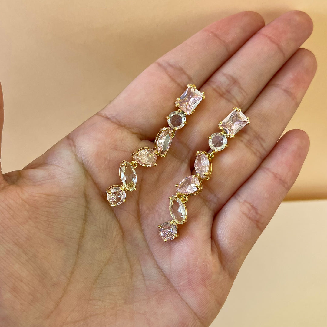 Light pink zircone set
