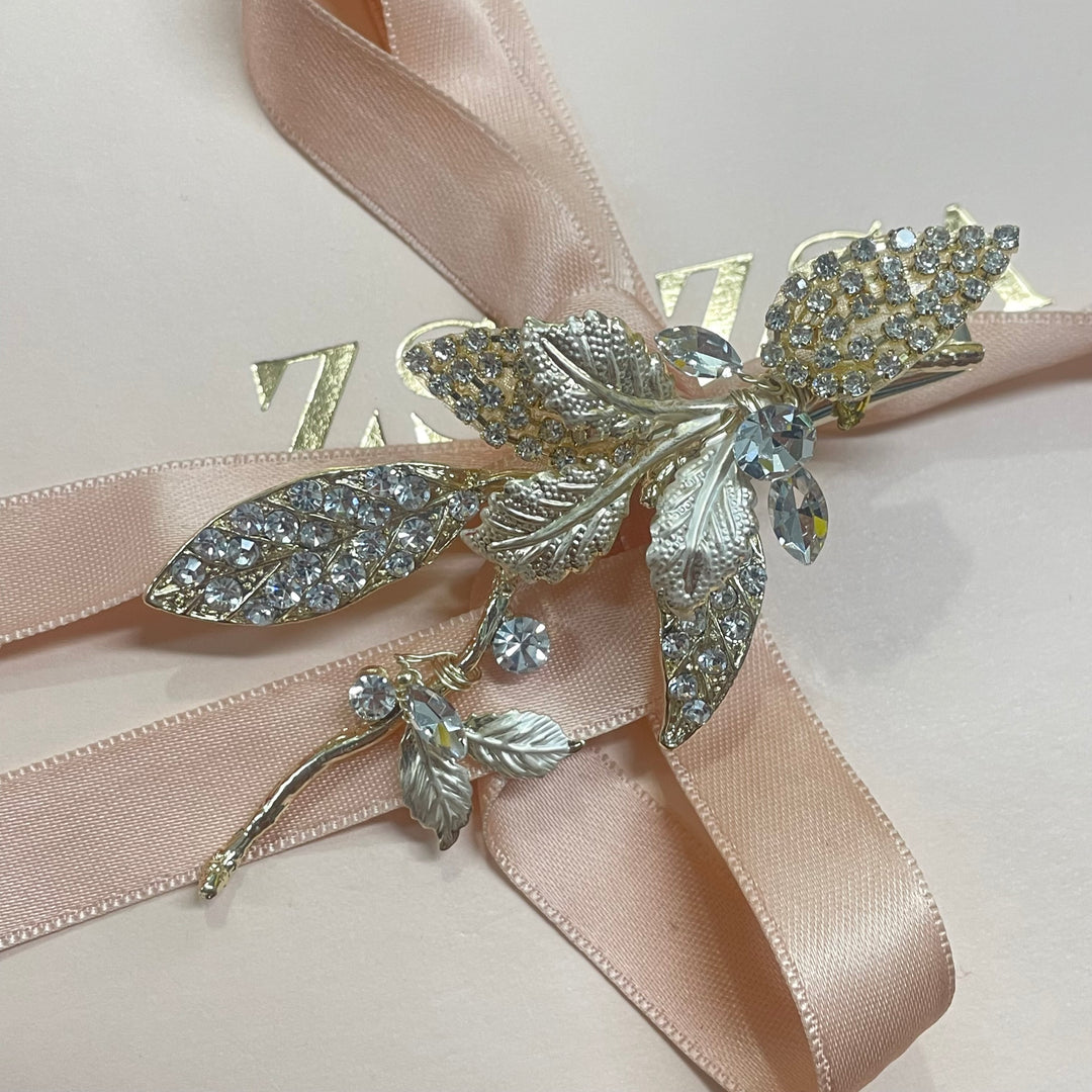 Leaf hair clip set of 2