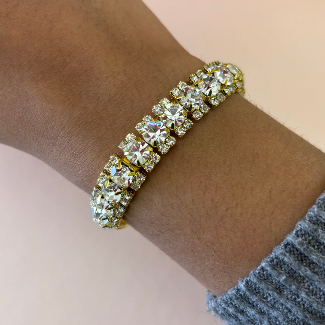 Rhinestone bangle