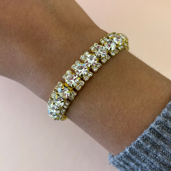 Rhinestone bangle
