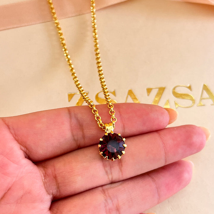 Purple preciosa crystals set