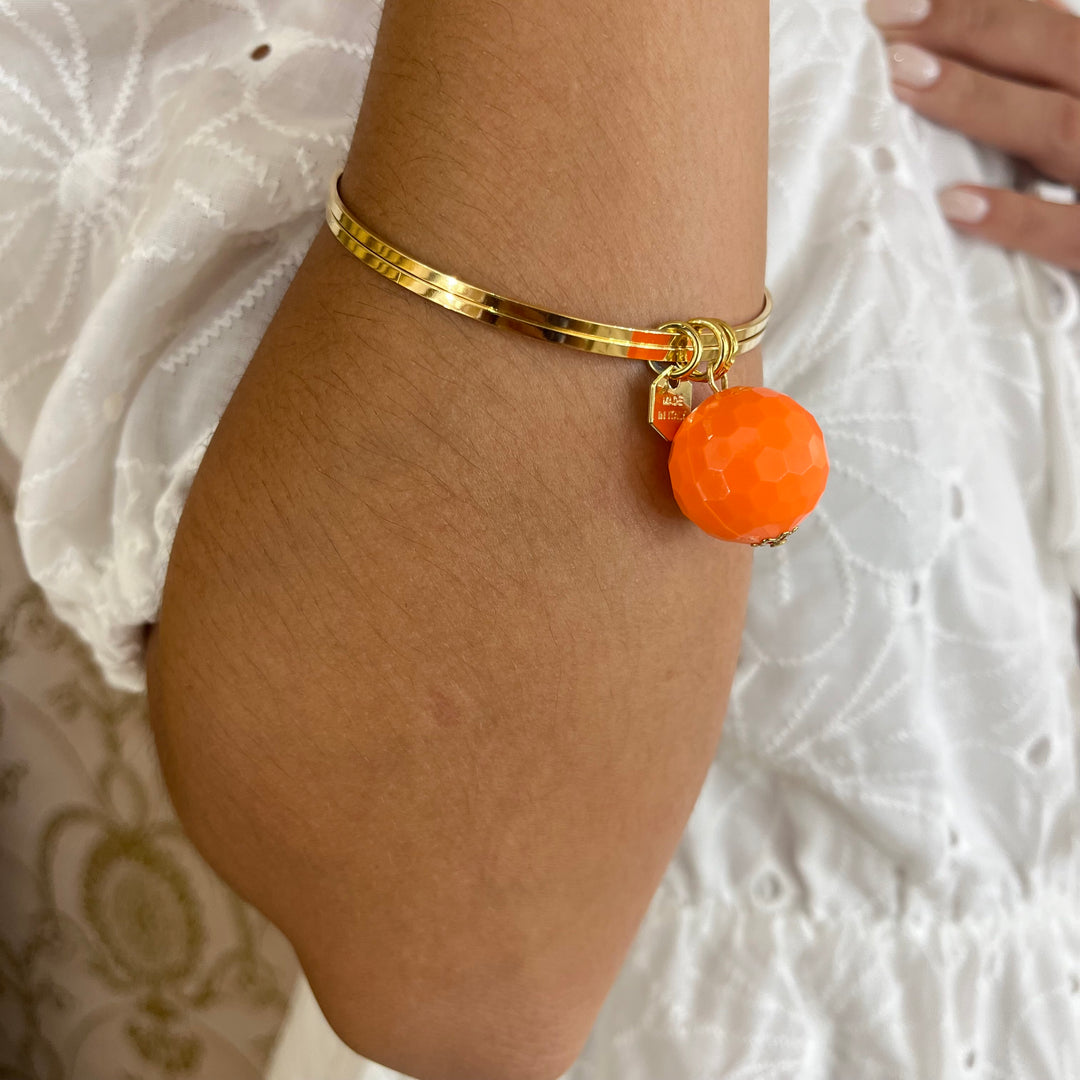 Neon ball summer bangle