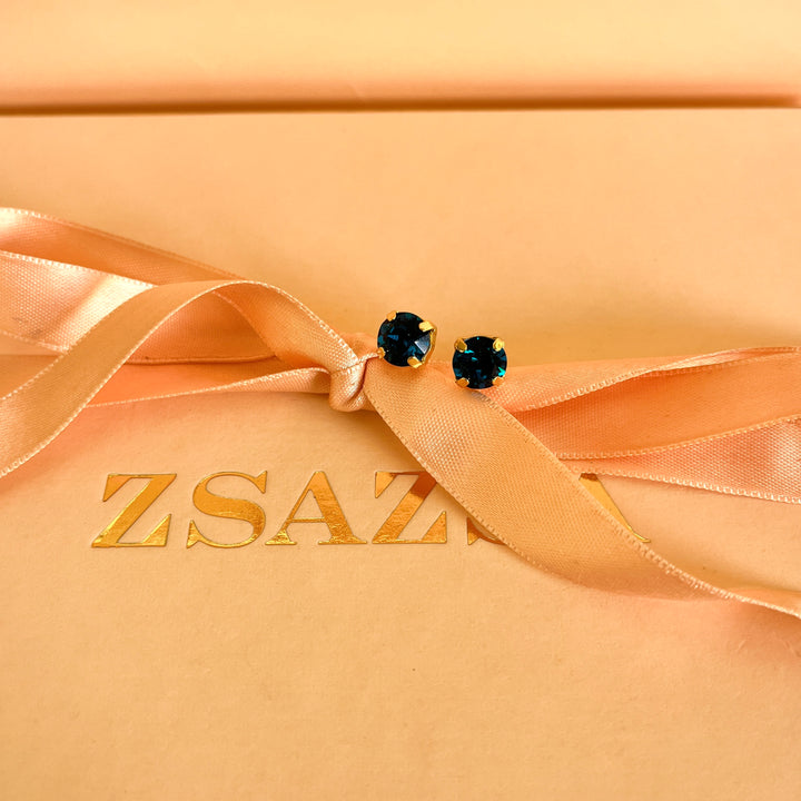 Verdemar preciosa crystals studs