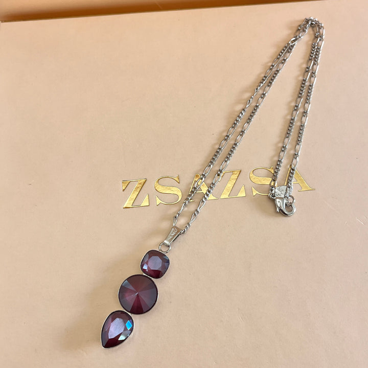 Purple Swarovski crystals set