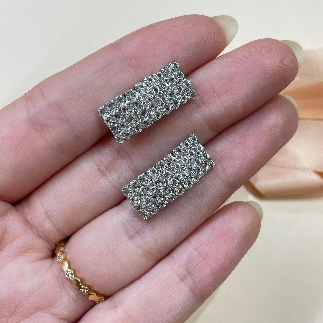 Rectangular earrings