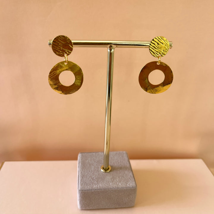 Gold handmade earrings