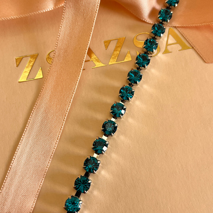 Dark verdemar preciosa crystals bracelet