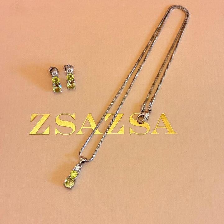 Light green silver trilogy set