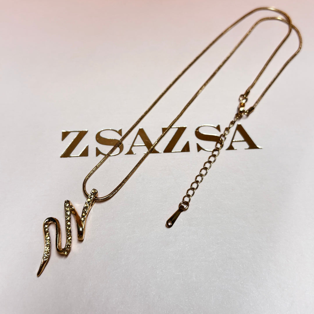 Bronze rhinestone gold plated pendant