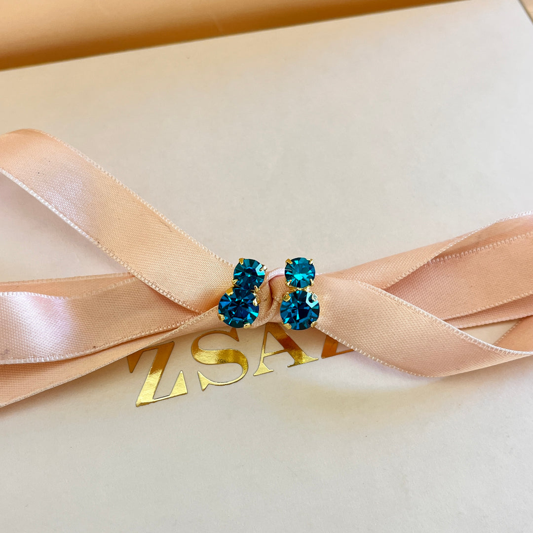 Verdemar preciosa crystals studs