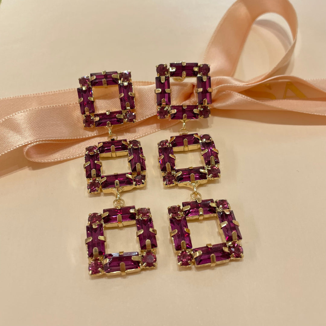 Squares earrings