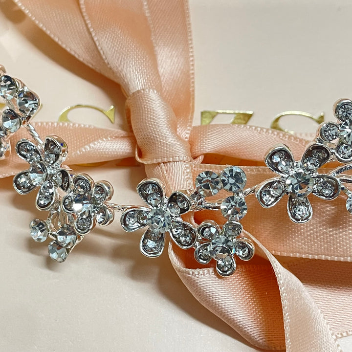 Snake navy blue zircone set