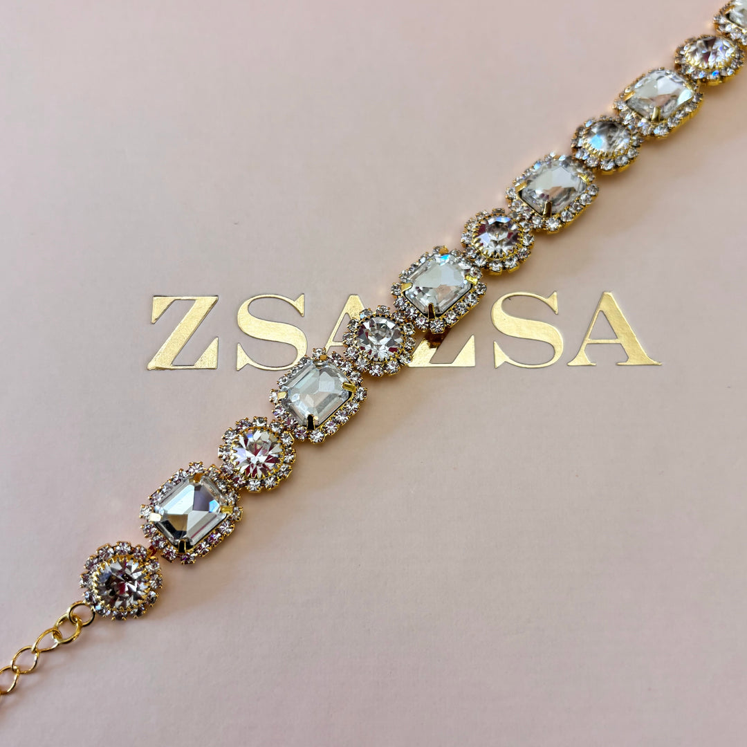 Elegant rhinestone bracelet
