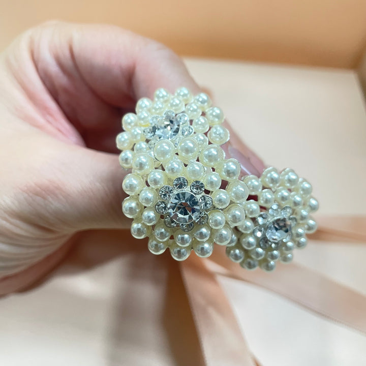 Pearl cluster hair pins set of 3