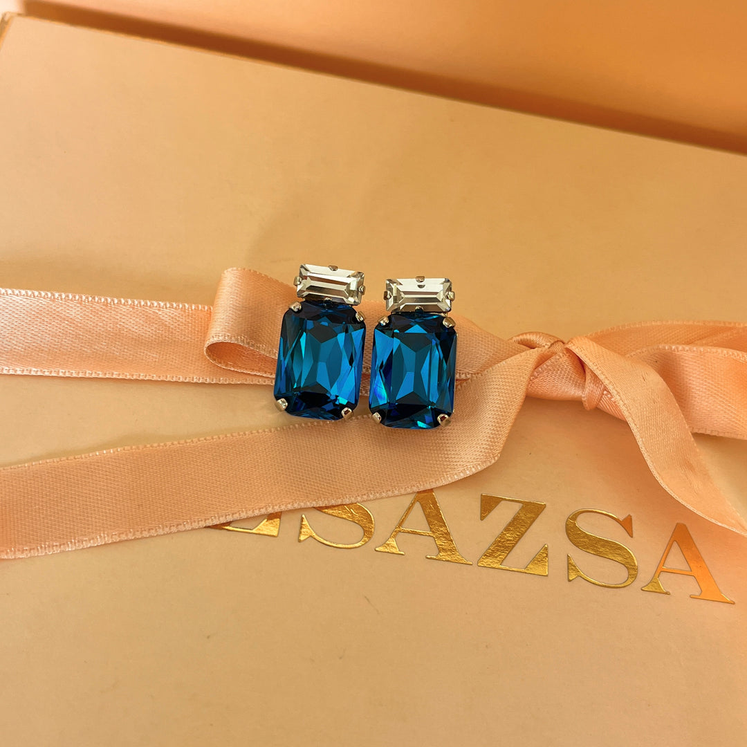 Verdemar Swarovski crystals studs