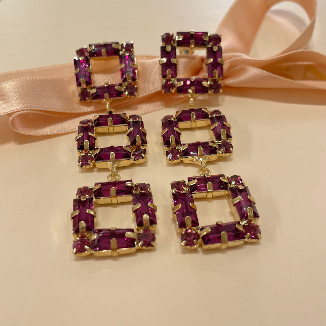 Squares earrings