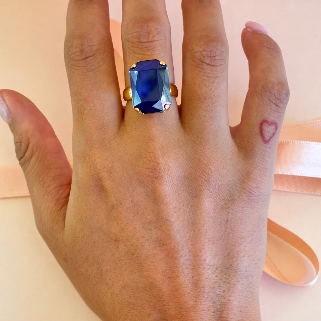 Royal blue Swarovski crystals set