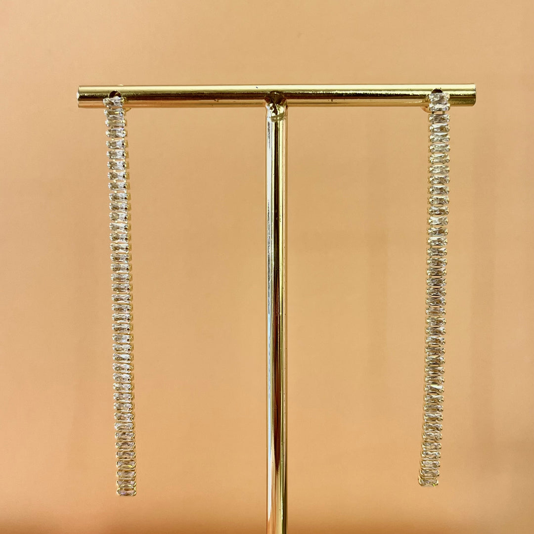 Baguette earrings