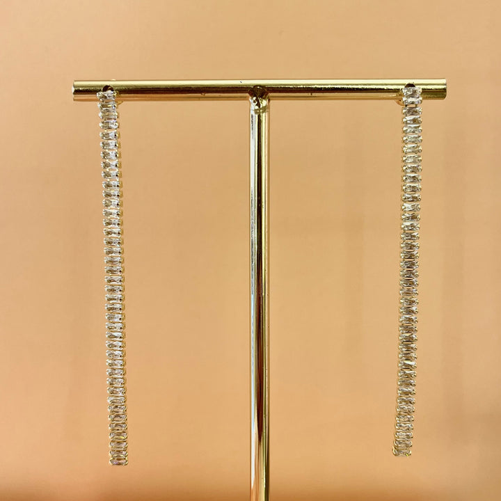 Baguette earrings