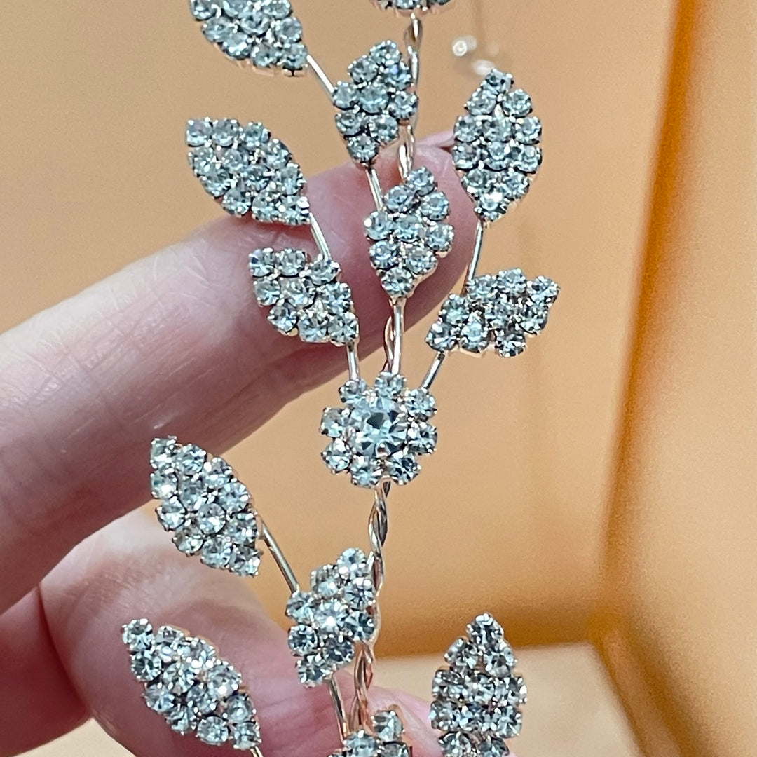 Rose gold delicate vine headpiece