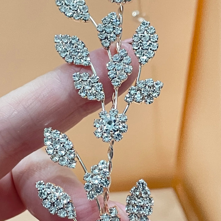 Rose gold delicate vine headpiece