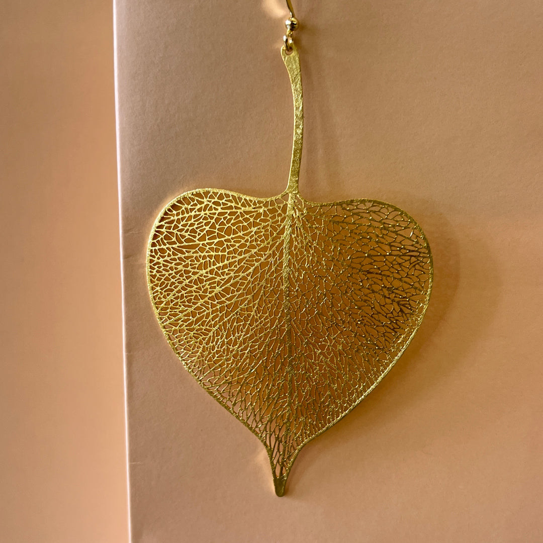 Gold leafs handmade hooks