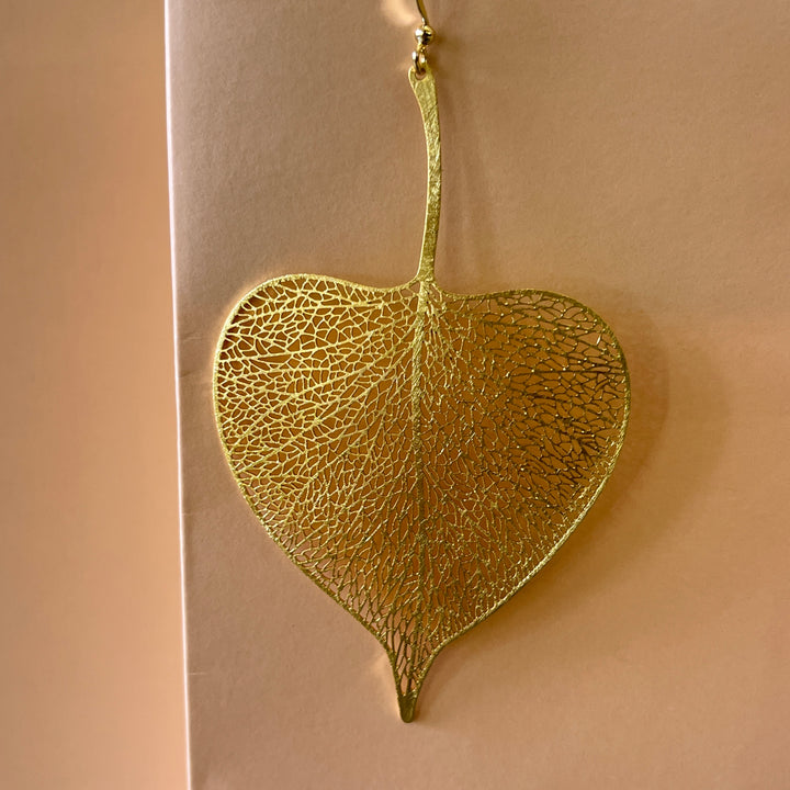 Gold leafs handmade hooks