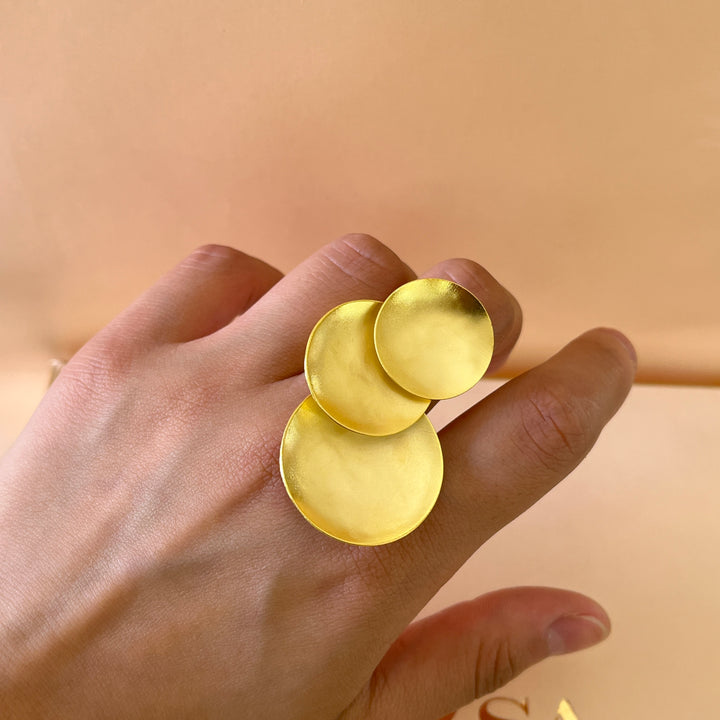 Gold discs handmade set