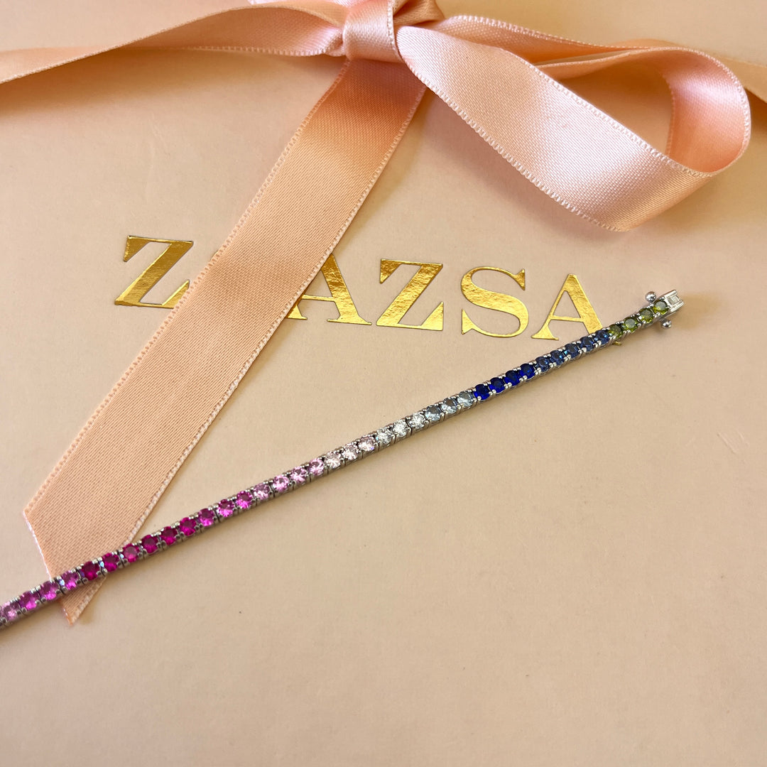 Multicolour zircone bracelet