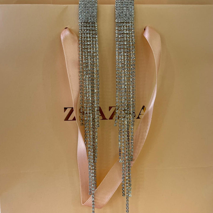 Long fringe earrings