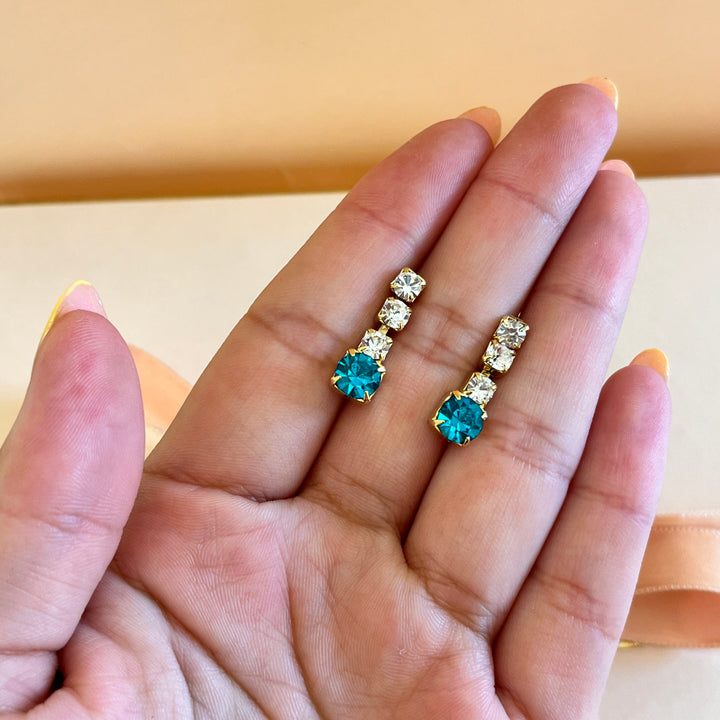 Verdemar preciosa crystals studs