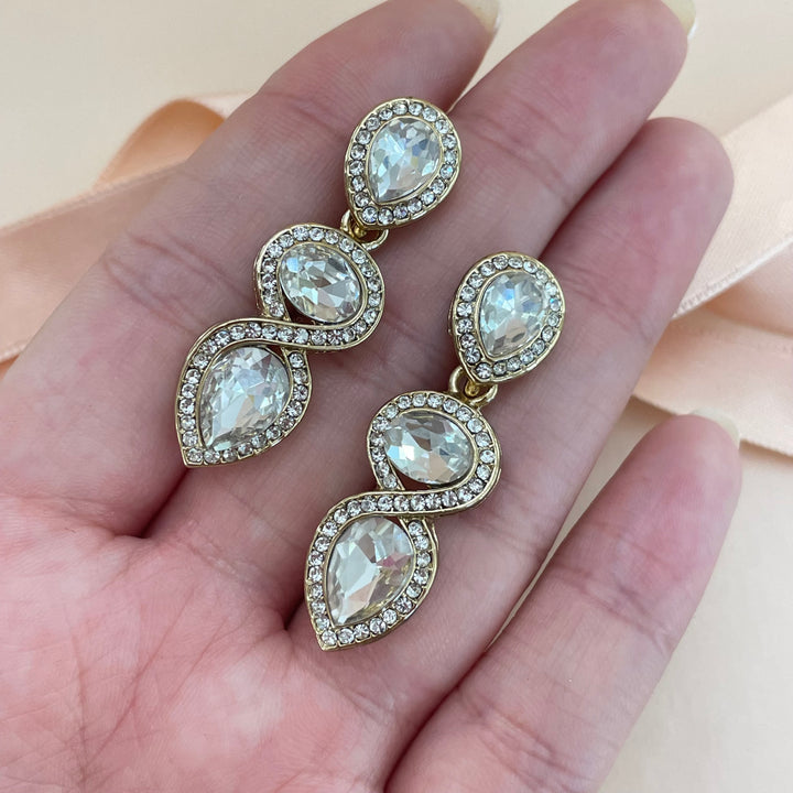Rhinestone earrings