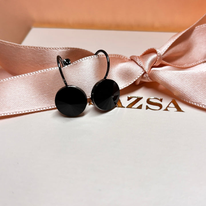 Basic all black rhinestone hooks