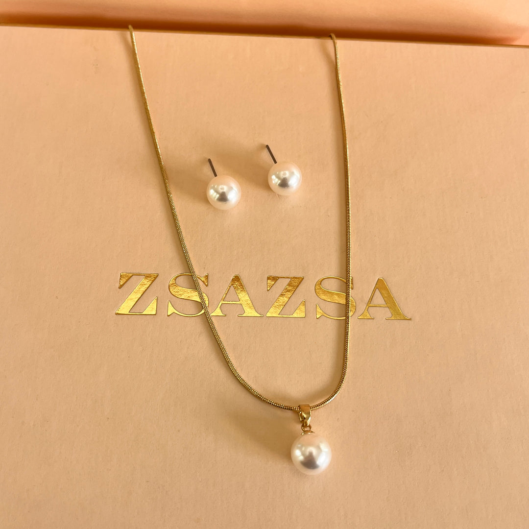 Pearl gold plated set