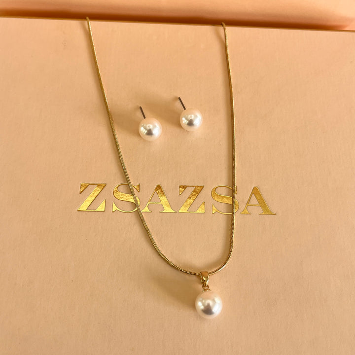 Pearl gold plated set