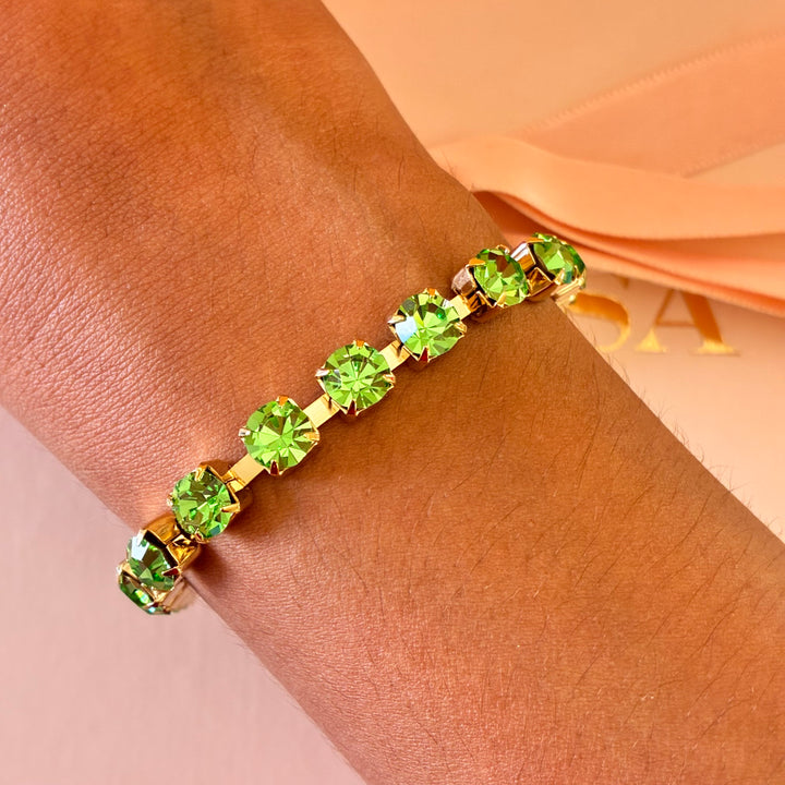Green Preciosa crystals bracelet