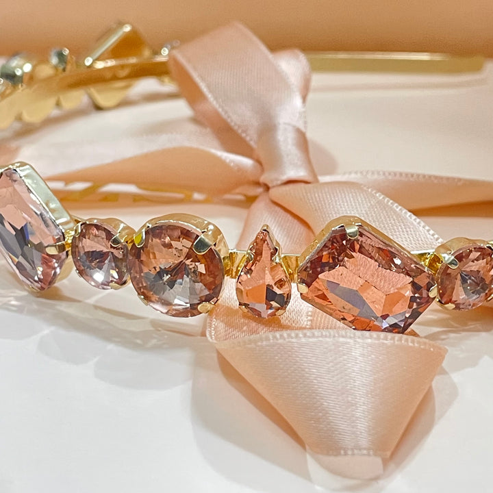 Mixed big stones headband