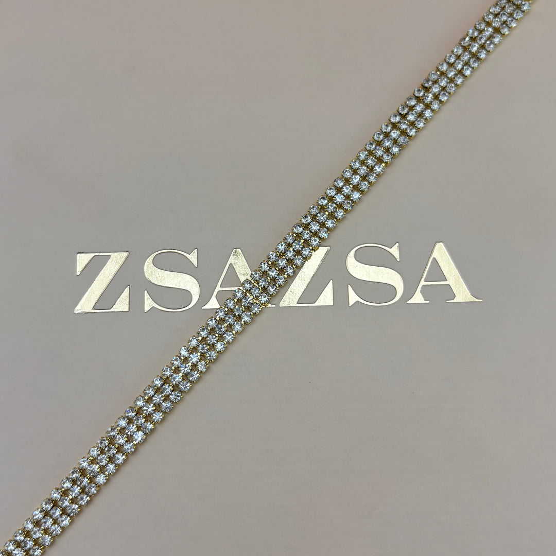 Gold 3 rows bracelet